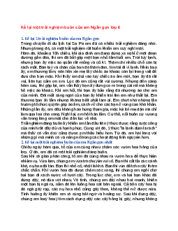 Văn mẫu lớp 6 Kết nối tri thức bài Kể lại một trải nghiệm buồn của em ngắn gọn