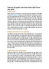 Toàn bộ 25 quyền của trẻ em theo Luật Trẻ em năm 2016