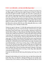 Tổng hợp câu hỏi lịch sử Đảng Cộng sản Việt Nam | Học viện tài chính