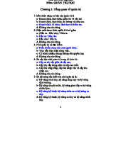Chương 1 - Trắc nghiệm Quản trị học (QUẢN TRỊ HỌC)