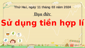 Giáo án điện tử Đạo đức 5 Bài 12 Cánh Diều: Sử dụng tiền hợp lí