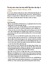 Tả cây cam chọn lọc hay nhất Tập làm văn lớp 4