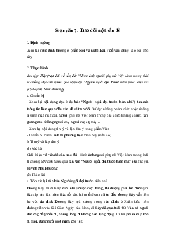 Trao đổi một vấn đề | Soạn văn 7 Cánh diều