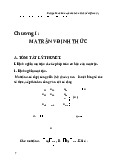 Tài liệu chương 1: Ma trận và định thức | Môn toán cao cấp