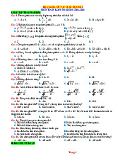 Đề Cương Ôn Tập Cuối Học Kỳ 1 Toán 9 Năm Học 2025-2026