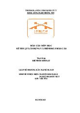 Báo cáo đề tài Biến đổi khí hậu môn Kỹ thuật xây dựng và trình bày báo cáo | Đại học Công nghệ Giao thông vận tải