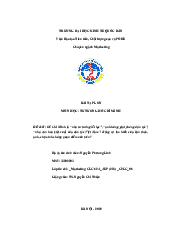 Bài tập lớn tư tưởng Hồ Chí Minh| Đại học Kinh Tế Quốc Dân