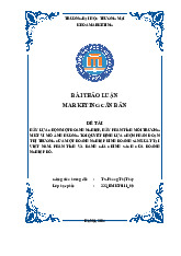 Phân Tích Doanh Nghiệp McDonald's tại Việt Nam | Bài thảo luận Marketing căn bản