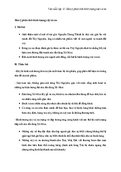 TOP 6 mẫu Dàn ý hình tượng cây xà nu chi tiết nhất | Văn mẫu lớp 12
