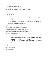 Ngữ pháp tiếng Hàn | Đại học Thái Nguyên