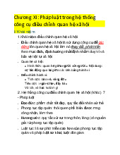 Chương XI: Pháp luật trong hệ thống công cụ điều chỉnh quan hệxã hội môn Lí luận nhà nước và pháp luật | Trường đại học Mở Hà Nội