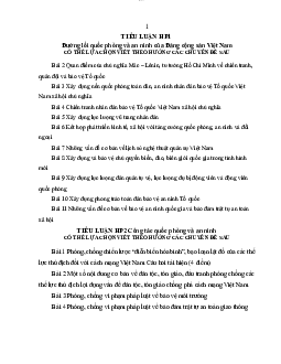 Hướng dẫn viết tiểu luận môn Quốc phòng và An ninh