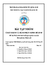 Bài tập nhóm Phân tích đàm phán giữa Microsoft và Hotmail môn Giao dịch và đàm phán kinh doanh | Đại học kinh tế Quốc dân