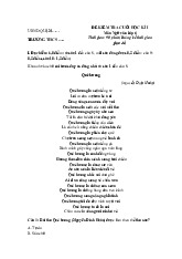 Đề thi học kỳ 1 môn Ngữ Văn lớp 6 năm học 2024 - 2025 - Đề số 2 | Bộ sách Cánh diều