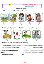 Đề Ôn Tập Học Kỳ 1 Tiếng Anh 5 Global Success 2025-2026 Có Đáp Án File Nghe-Đề 4