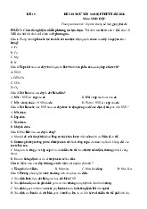 Đề thi thử tốt nghiệp THPT 2025 môn Sinh học bám sát đề minh họa - Đề 15