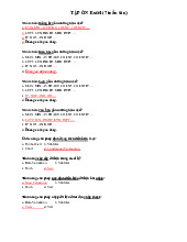 Câu hỏi trắc nghiệm Excel 7 tuần sau môn Microsoft Excel  | Trường đại học kinh doanh và công nghệ Hà Nội