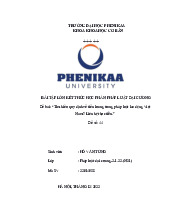 Tìm hiểu quy định về tiền lương trong pháp luật lao động Việt Nam? Liên hệ thực tiễn | Bài tập lớn kết thúc học phần Pháp luật đại cương