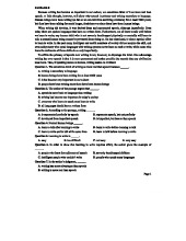 Passage 8 - Ôn tập bài đọc Tiếng Anh: Speech vs. Writing