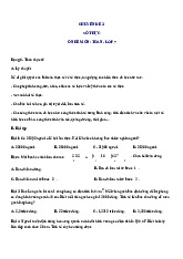 Dạng bài toán thực tế - Ôn hè Toán 7 lên 8