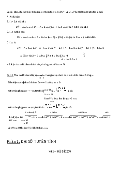 Câu hỏi tự luận toán cao cấp ?