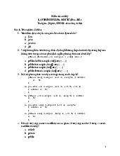 Lập Trình Hướng Đối Tượng - OOP - Đề Thi Cuối Kỳ. Môn Lập trình hướng đối tượng (UET) | Trường Đại học Công nghệ, Đại học Quốc gia Hà Nội.