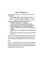 Đáp án bài tập chương 3 - Môn Thị trường và các định chế tài chính - Đại Học Kinh Tế - Đại học Đà Nẵng