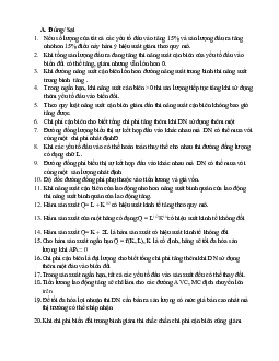 Bài tập kinh tế vi mô