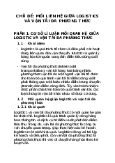Mối liên hệ giữa Logistics và Vận tải đa phương thức môn  Logistics  | Trường Đại học Kinh tế, Đại học Quốc gia Hà Nội