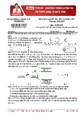 Đề thi thử TN THPTQG 2025 môn sinh học tỉnh Hải Phòng năm 2024 - 2025