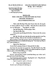 Bản án HĐTD thi GK môn Lý luận Nhà Nước và pháp luật | Trường Đại học Kinh tế – Luật
