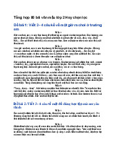 Tổng hợp 86 bài văn mẫu lớp 2 Hay chọn lọc