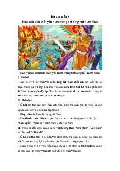 Bài văn mẫu Ngữ Văn lớp 8: Phân tích tinh thần yêu nước trong bài thơ Sông núi nước Nam | Kết nối tri thức