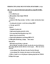 Nội dung ôn tập học phần Tư Tưởng Hồ Chí Minh | Đại học Nội Vụ Hà Nội