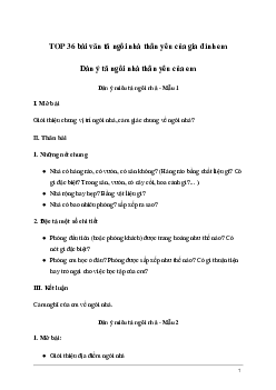 Tập làm văn lớp 5: Tả ngôi nhà thân yêu của gia đình em (Sơ đồ tư duy)