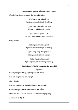 Soạn bài Con gái thảo hiền (trang 120) Tiếng việt 2 Sách Cánh diều