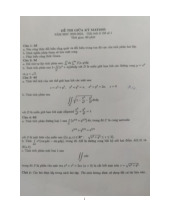 Đề thi giữa kì môn Giải tích 3 năm học 2025-2026  - trường đại học Khoa học tự nhiên – Đại học quốc gia hà nội