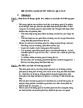 Đề cương lịch sử tư tưởng quản lý | Đại học Nội Vụ Hà Nội