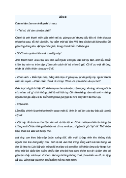 Cảm nhận đoạn trích: "Trời ơi, chỉ còn 5 phút ... tự nhiên hồi hộp nhưng vẫn im lặng" | Văn mẫu lớp 9
