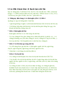 Lý thuyết Thanh toán nhờ thu