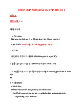 TỔNG HỢP NGỮ PHÁP SƠ CẤP 2 - BÀI 1 ĐẾN BÀI 5 | Trường đại học kiến trúc Hà Nội