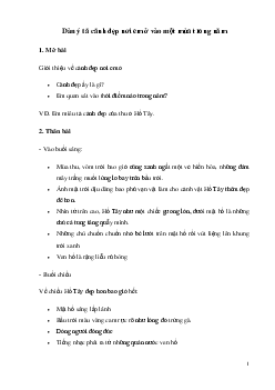 Miêu tả cảnh đẹp nơi em ở vào một mùa trong năm | Tập làm văn lớp 5