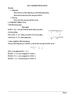 Chuyên đề ba điểm thẳng hàng Toán 6