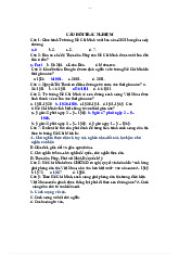 Bài tập trắc nghiệm môn tư tưởng Hồ Chí Minh