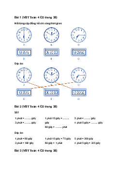 Vở bài tập Toán lớp 4 trang 38 Bài 15: Giây Cánh diều