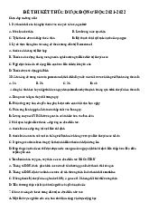 Đề dược động  học 20-21 | Đại học Y Dược Huế