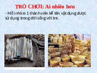 Giáo án điện tử Khoa học tự nhiên 6 bài 13 Chân trời sáng tạo : Một số nguyên liệu