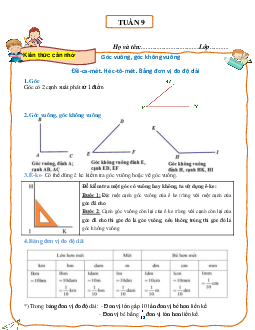Bài tập cuối tuần lớp 3 môn Toán Cánh Diều - Tuần 9