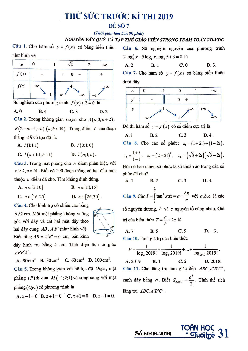 Đề thử sức trước kỳ thi THPTQG 2019 môn Toán – Toán Học Tuổi Trẻ (Đề số 7)