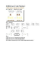 50 đề thi học kì 1 môn Toán lớp 1